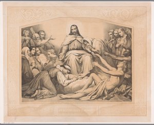 Pocieszyciel Chrystusa Aby pocieszyć wszystkich, którzy opłakują (tytuł na obiekcie) autorstwa Abraham Pieter Felix