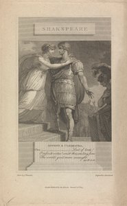 Antoniusz i Kleopatra Akt IV Sc. 8 autorstwa Abraham Raimbach