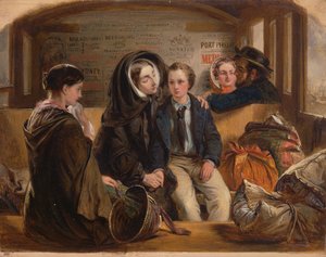 Druga klasa – rozstanie. Tak rozstajemy się bogaci w smutek, pożegnanie biednych., 1855.