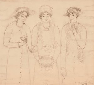 Trzy kobiety, 1908. autorstwa Abraham Walkowitz