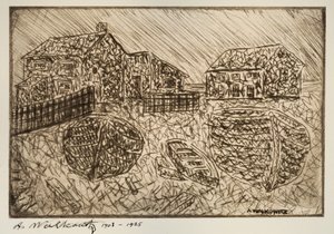 Bez tytułu jeden z sześciu odbitek, 1903-1925. autorstwa Abraham Walkowitz
