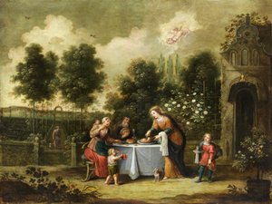 Święta Elżbieta Abrahama Willemsena autorstwa Abraham Willemsens