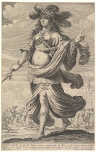 Zenobia, ilustracja z „Galerii silnych kobiet” Pierre