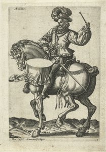 Niemiecki bęben na koniu autorstwa Abraham de Bruyn (attributed to)