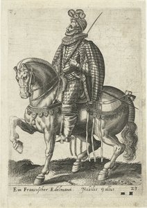 Francuski szlachcic na koniu