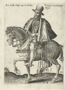 Holenderski książę na koniu autorstwa Abraham de Bruyn (attributed to)