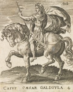 Caius Caesar Galigula z Dwunastu Cezarów na koniu, ca. 1565-1587, ca. 1565-1587.