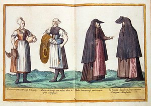 Stroje z XVI wieku z „Omnium Poene Gentium Imagines”, wydanej w Kolonii autorstwa Abraham de Bruyn