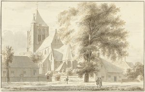 Kościół Geffen autorstwa Abraham de Haen (II) (attributed to)