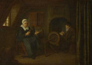 Tobit i Anna, ok. 1930 16571658 autorstwa Abraham de Pape