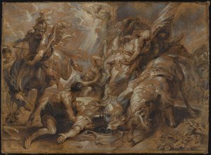 Nawrócenie św. Pawła autorstwa Abraham van Diepenbeeck after Peter Paul Rubens