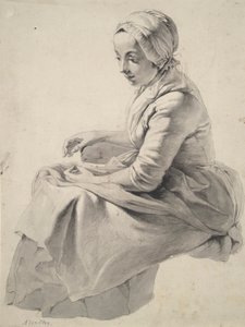 Siedząca kobieta autorstwa Abraham van Strij