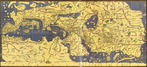 Kopia "Kitab Rudjdjar" lub "Tabula Rogeriana" z 1154 r. autorstwa Abu Muhammad (after) Al Idrisi or Edrisi
