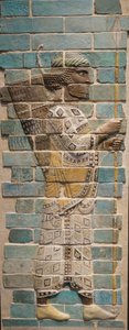 Perski łucznik Imperium Achemenidów, 510 p.n.e. (cegła glazurowana) autorstwa Achaemenid