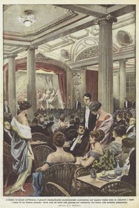 W teatrze na środku oceanu autorstwa Achille Beltrame