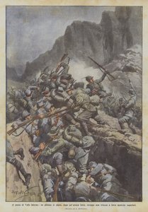 Na przełęczy Valle Inferno pluton wojsk alpejskich po heroicznej walce rozrywa rów?