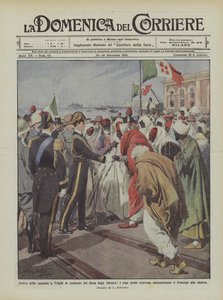 Przybycie zespołu do Trypolisu pod dowództwem księcia Abruzji, przywódcy arabscy ​​otrzymają?