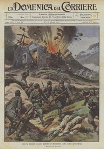 Jak zniszczono austriacki punkt tankowania na zboczach Lavarone