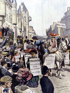 Demonstracje w Londynie we wrześniu 1908 r. autorstwa Achille Beltrame