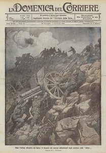 Po ostatniej ofensywie na Kras, odzyskanie armat porzuconych przez Austriaków w zapadlisku