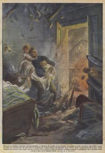 Podczas szalejącej burzy nad Anglią autorstwa Achille Beltrame