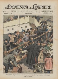 Emigranci bezpośredni do Argentyny zmuszeni do zejścia zaraz po wejściu na pokład w Genui z powodu strajku załóg