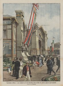 Milan Exposition, nowe pawilony sztuki dekoracyjnej wzniesione w niecały miesiąc na miejscu?