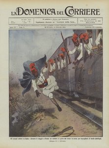 Erytrejskie askari we Włoszech, podczas podróży do Rzymu żołnierz rzuca się z pociągu w drodze do?