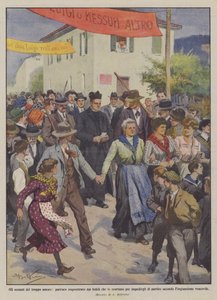 Nadmiar miłości, proboszcz porwany przez wiernych, którzy go eskortują, by mu przeszkodzić?