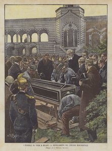 Pogrzeb Verdiego w Mediolanie, pogrzeb na monumentalnym cmentarzu