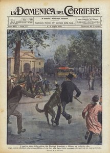Psy na pomoc policji autorstwa Achille Beltrame