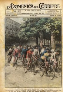 Przyszli rywale Girardengo autorstwa Achille Beltrame