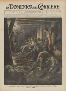 Wielkie katastrofy w Ameryce, włoscy górnicy znaleźli na wpół uduszonych w płonącej kopalni w Illinois