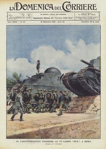 Charakterystyczne wejście do VI Campo Dux w Rzymie autorstwa Achille Beltrame