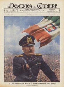 Duce zapowiada interwencję w wojnie Włochom i światu