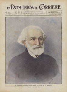Maestro Giuseppe Verdi, który zmarł 27 stycznia w Mediolanie