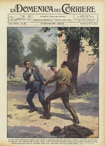 Szef policji z kraju w stanie Alabama (Ameryka Północna), pokłócił się z? autorstwa Achille Beltrame