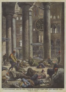 Cholera w Konstantynopolu, Santa Sofia zredukowana do szpitala, by walczyć z Bułgarami.