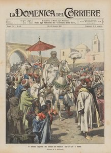 Uroczysty wjazd sułtana Maroka Abd-el-Aziza do Rabatu
