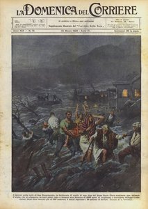 Terror w dolinie San Francisquito w Kalifornii autorstwa Achille Beltrame