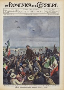 Triumfalny przyjazd włoskich lotników pod przewodnictwem ministra Italo Balbo do Porto Natal?
