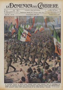 Triumfalny powrót do ojczyzny legionów powracających z Hiszpanii