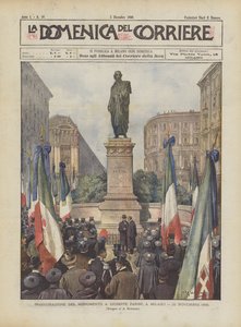 Inauguracja pomnika Giuseppe Pariniego w Mediolanie, 26 listopada 1899 r.