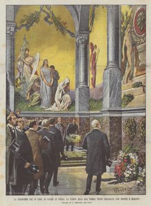 19 Ceremonia Corr na cześć Verdiego, Wizyta w jego grobowcach ozdobionych brązami i mozaikami