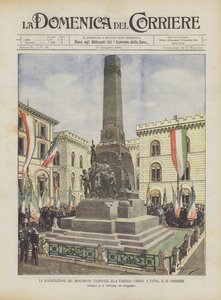 Inauguracja Narodowego Pomnika Rodziny Cairoli w Pawii, obecnie 14th