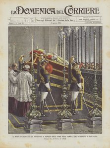 Śmierć Leona XIII, publiczne wystawienie ciała w kaplicy sakramentu w San Pietro