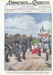 Ceremonia wojskowa w Epernay we Francji