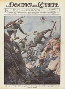 Podbój Ortigara autorstwa Achille Beltrame