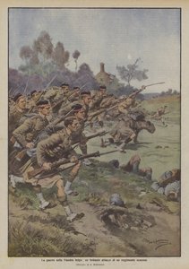 Wojna w belgijskiej Flandrii, genialny atak szkockiego pułku autorstwa Achille Beltrame