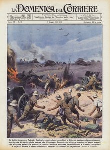 Walka wokół Tobruku autorstwa Achille Beltrame